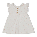 Feetje Jurk crinkle AOP k/m Offwhite - Delicate Flower
