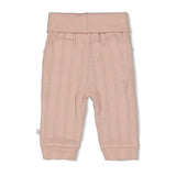 Feetje Broek pointelle rib l.Roze - Delicate Flower