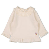 Feetje Longsleeve met kraag Offwhite - Flower Ranch
