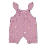 Feetje Jumpsuit mousseline AO embroidery Violet - Flower Ranch