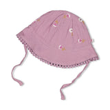 Feetje Zonnehoed mousseline AO embroidery Violet - Flower Ranch