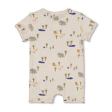 Feetje Kort pakje rib AOP Offwhite - Safari Savage