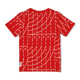 Sturdy T-shirt AOP Rood - Run the Day