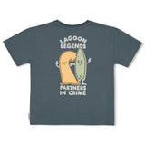 Sturdy T-shirt oversized Petrol - Lagoon Legends