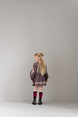 Jenest Sara skirt cherry bordeaux vintage rose