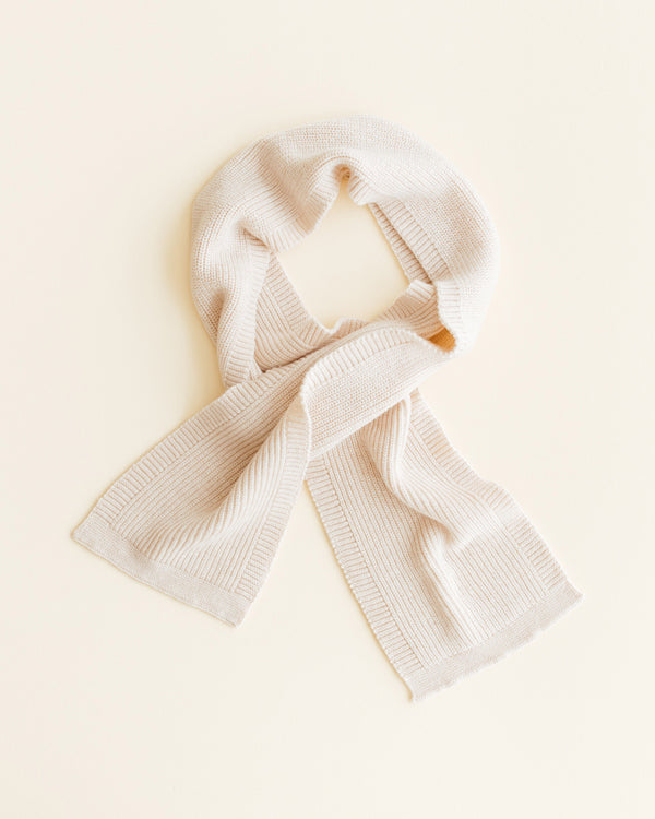 Hvid scarf Gustave cream