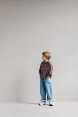 Jenest Scott shirt cherry bordeaux vintage rose