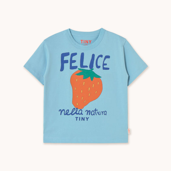 Tinycottons nella natura graphic tee dusty blue