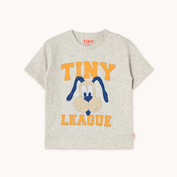 Tinycottons tiny league graphic tee light grey heather