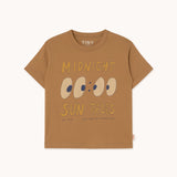 Tinycottons midnight graphic tee brown