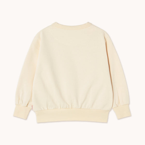 Tinycottons nella natura graphic sweatshirt light cream