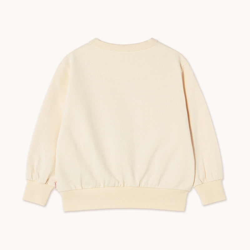 Tinycottons nella natura graphic sweatshirt light cream