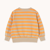 Tinycottons stripes sweatshirt orange/dark vanilla