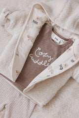Feetje Omkeerbaar teddy jasje met capuchon Creme - Sleepy Sheepy