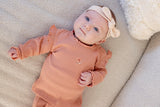 Feetje Longsleeve ajour rib Roze - Morning Sun