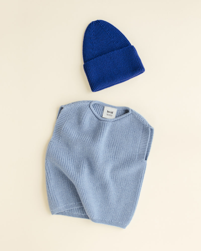 Hvid vest Harvey light blue