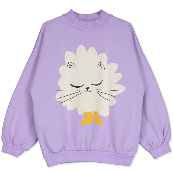 Lötiekids sweater kitten in boots mauve