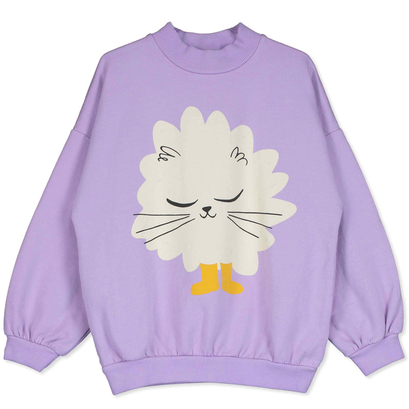 Lötiekids sweater kitten in boots mauve