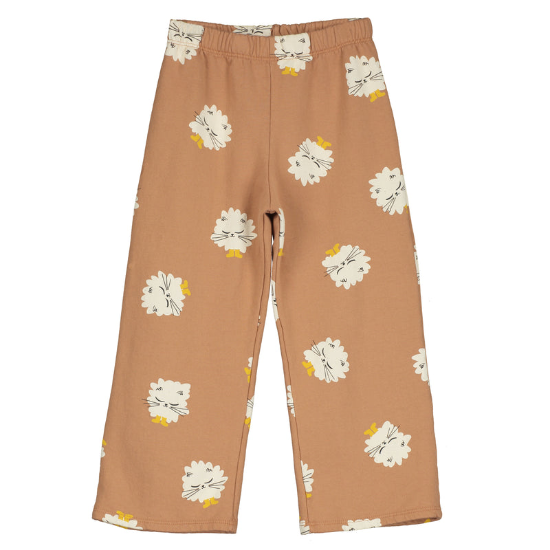 Lötiekids sweat pants kittens in boots brown