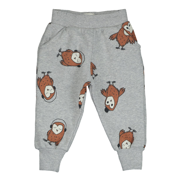 Lötiekids baby jogger owls grey melange