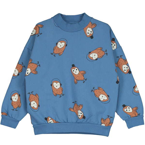 Lötiekids sweater owls blue