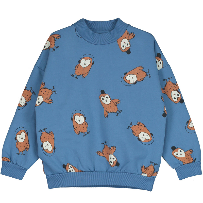 Lötiekids sweater owls blue