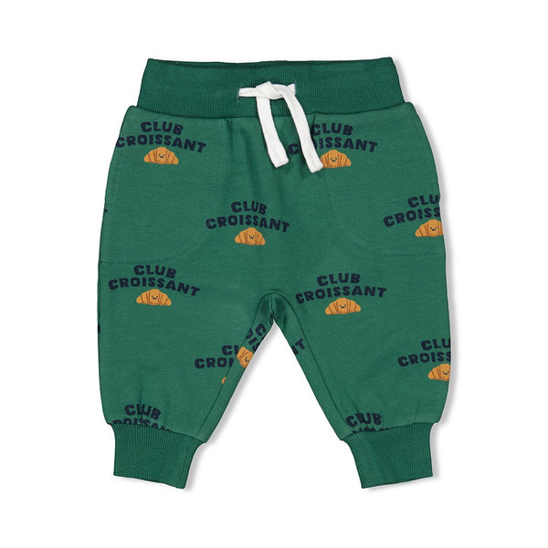 Feetje Broek AOP Groen - Club Croissant