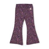 Jubel Flared broek AOP Antraciet - Forest Fancy