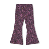 Jubel Flared broek AOP Antraciet - Forest Fancy