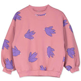 Lötiekids sweater birds all over rose