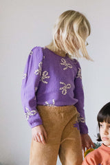 Lötiekids shirt bows all over lilac