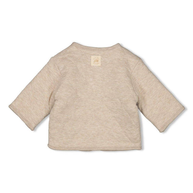 Feetje Omkeerbaar jasje Taupe melange - Sleepy Sheepy