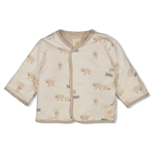 Feetje Omkeerbaar jasje Taupe melange - Sleepy Sheepy