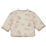 Feetje Omkeerbaar jasje Taupe melange - Sleepy Sheepy