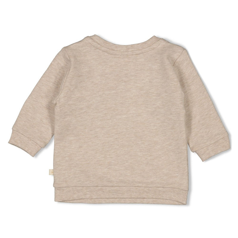 Feetje Sweater Taupe melange - Sleepy Sheepy