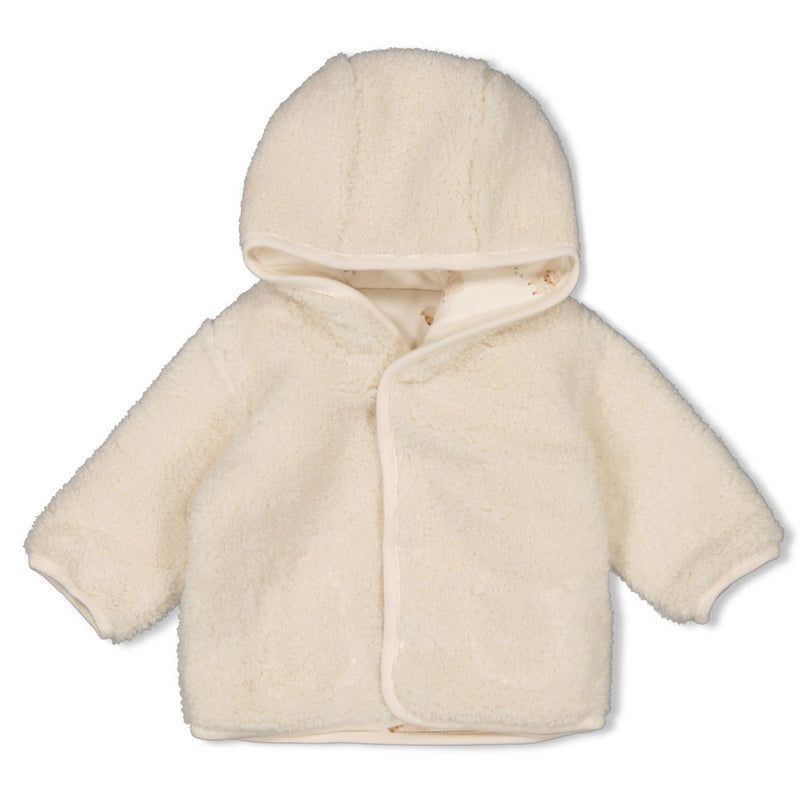 Feetje Omkeerbaar teddy jasje met capuchon Creme - Sleepy Sheepy