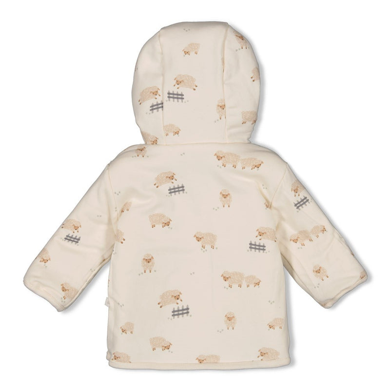 Feetje Omkeerbaar teddy jasje met capuchon Creme - Sleepy Sheepy