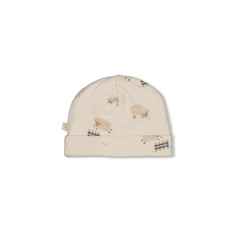 Feetje Mutsje AOP Creme - Sleepy Sheepy