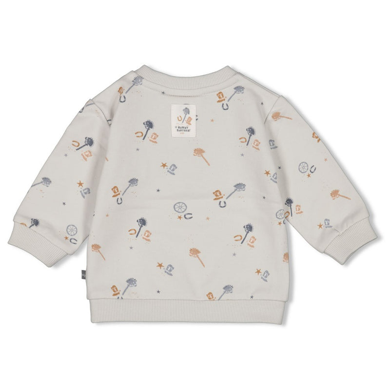 Feetje Sweater AOP l.Blauw - Howdy
