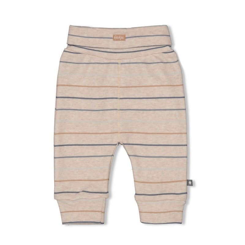 Feetje Broek streep Taupe melange - Howdy