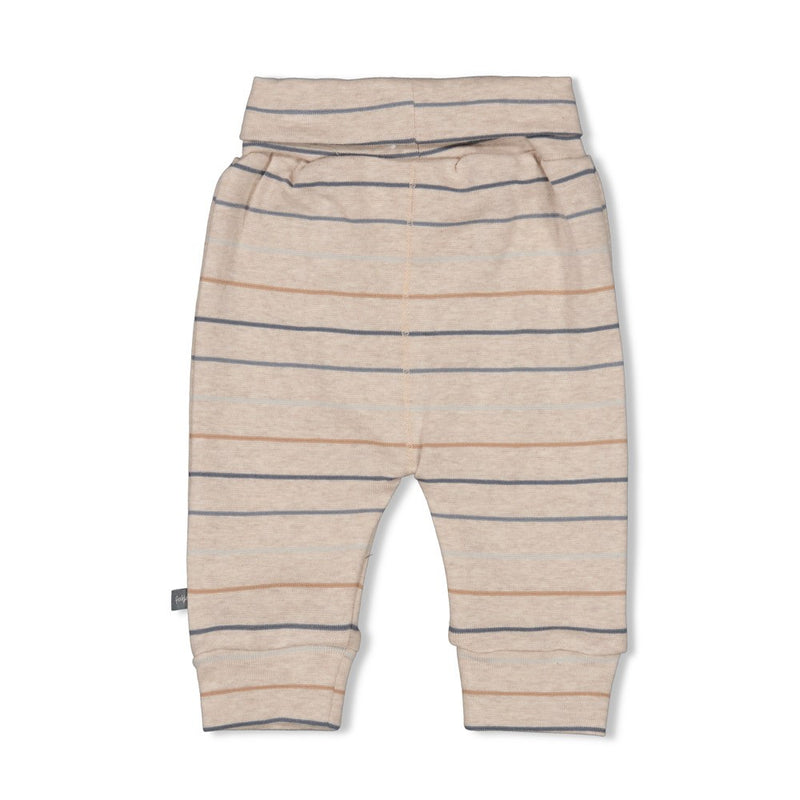 Feetje Broek streep Taupe melange - Howdy