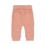 Feetje Broek ajour rib Roze - Morning Sun