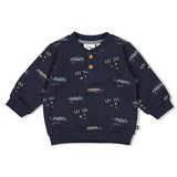 Feetje Sweater AOP  Marine - Let's Go