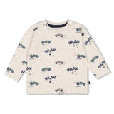 Feetje Longsleeve AOP  Offwhite melange - Let's Go