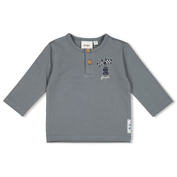 Feetje Longsleeve  Petrol - Let's Go