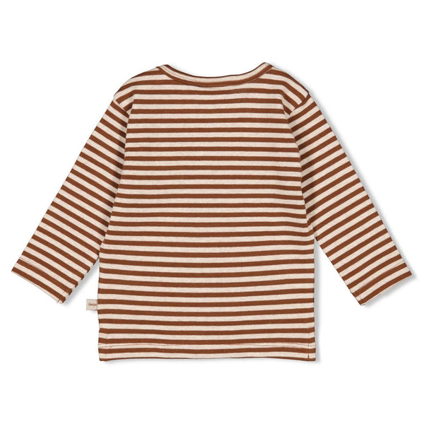 Feetje Longsleeve streep Bruin - Wild World