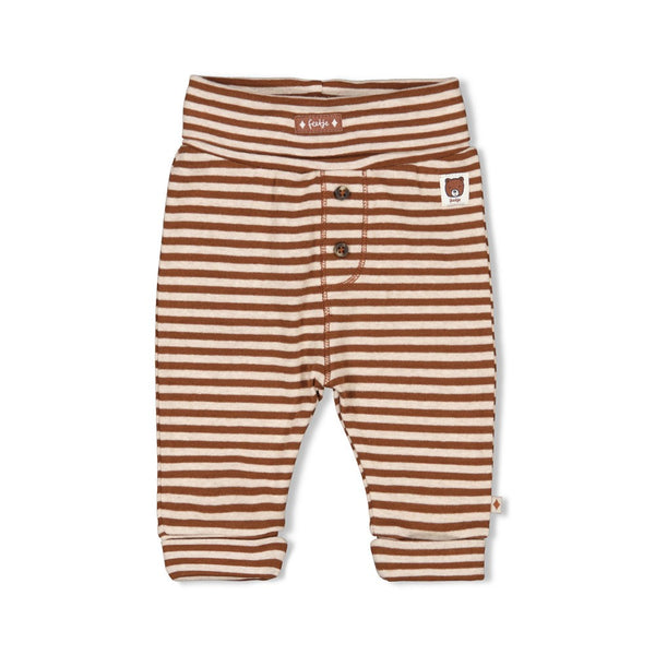 Feetje Broek streep Bruin - Wild World