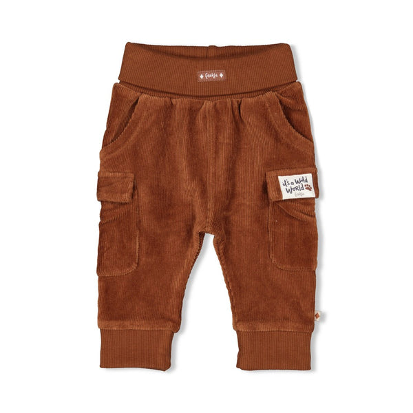 Feetje Broek velours rib Bruin - Wild World
