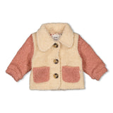 Feetje Bouclé jasje Offwhite - Woodland Bloom