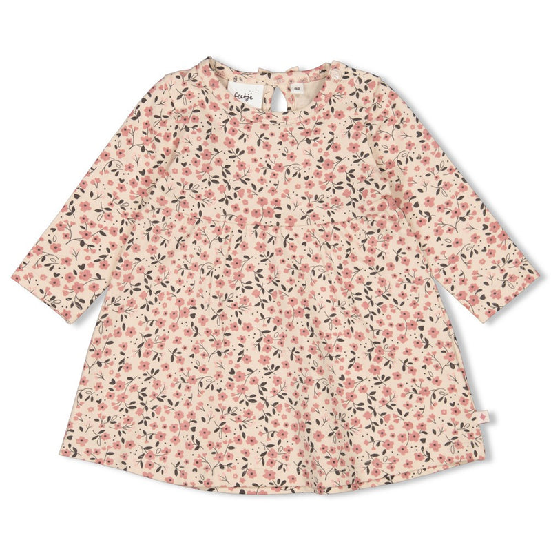 Feetje Jurk AOP Offwhite - Woodland Bloom